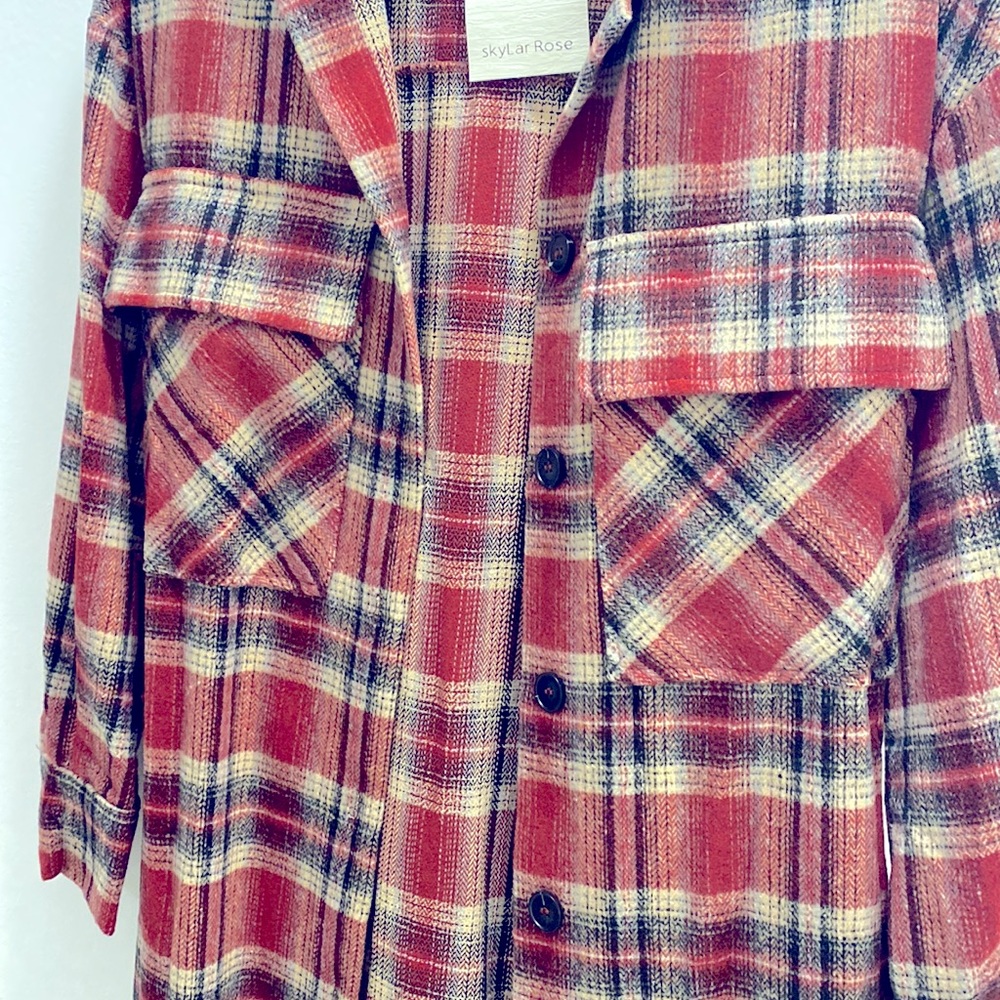 NWT VICI Long Flannel Jacket - Picture 4 of 5